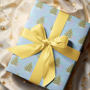 Papel De Regalo Árbol de Navidad decorado con limones Zesty