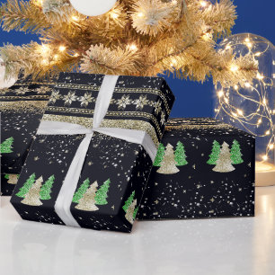 Papel De Regalo Árbol de Navidad escandinavo