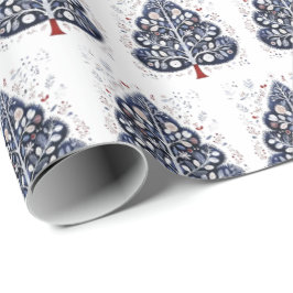 Papel de regalo - Árbol de Navidad escandinavo
