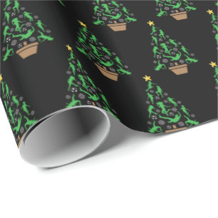 Papel De Regalo Árbol de Navidad femenino de fútbol Chicas