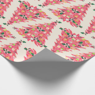 Papel De Regalo árbol de navidad festivo de color brillante modern