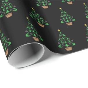 Papel De Regalo Árbol de Navidad Gimnasia chica