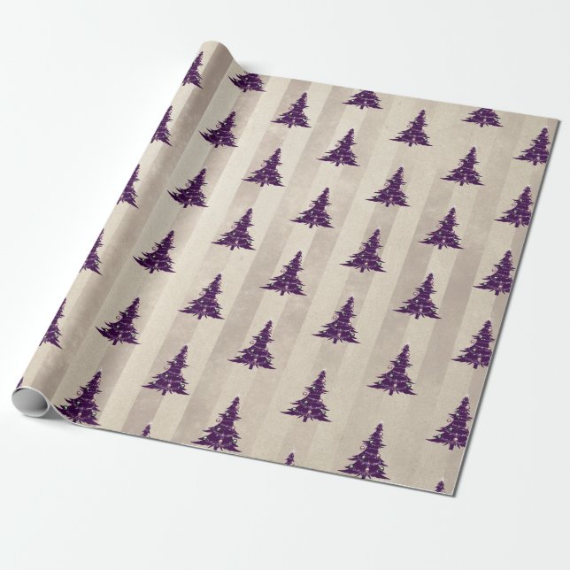 Papel De Regalo Árbol de navidad gótico (Desenrollado)