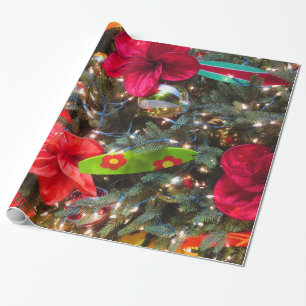 Papel De Regalo Árbol de navidad hawaiano