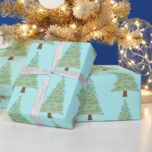 Papel De Regalo Árbol de Navidad minimalista