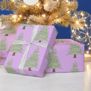 Papel De Regalo Árbol de Navidad minimalista