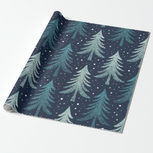 Papel De Regalo Árbol de Navidad minimalista nórdico