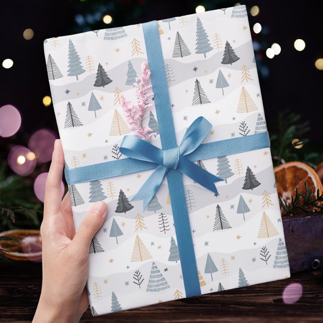 Papel De Regalo Árbol de Navidad moderno (Subido por el creador)