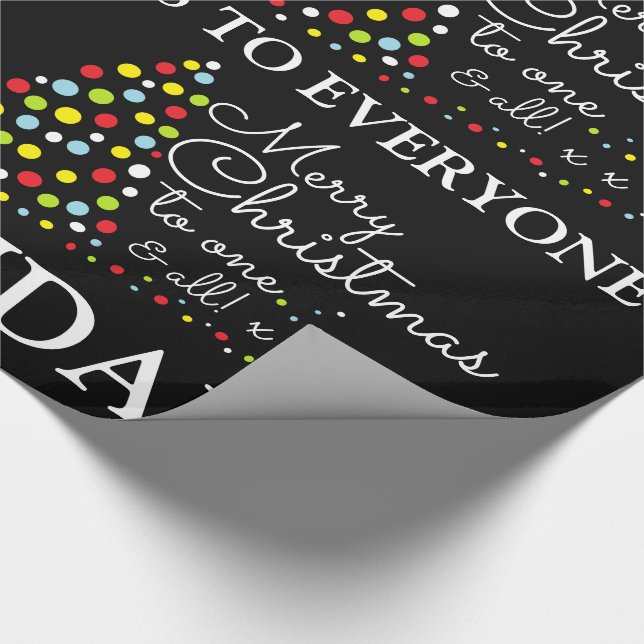 Papel De Regalo Árbol de Navidad moderno, Navidades envolviendo pa (Esquina)