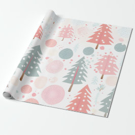 Papel De Regalo árbol de navidad pastal
