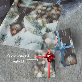 Papel De Regalo Árbol de Navidad pastel de estilo vintage