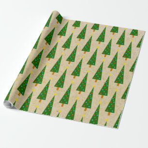 Papel De Regalo ¡Árbol de Navidad! Sobre Kraft