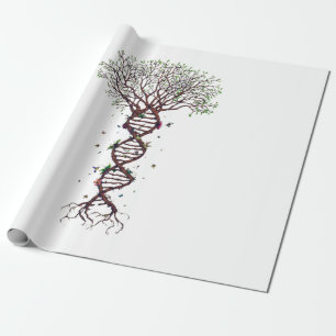 Papel De Regalo Árbol de vida Genética de ADN Entorno de Biolog