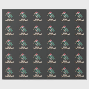 Papel De Regalo Árbol Divertido Rex Dinosaurio Humor Vacaciones