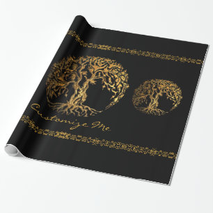 Papel De Regalo Árbol Mehndi de la vida (Henna)