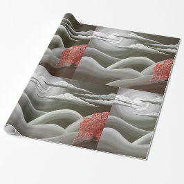 Papel De Regalo Árbol rojo lloroso