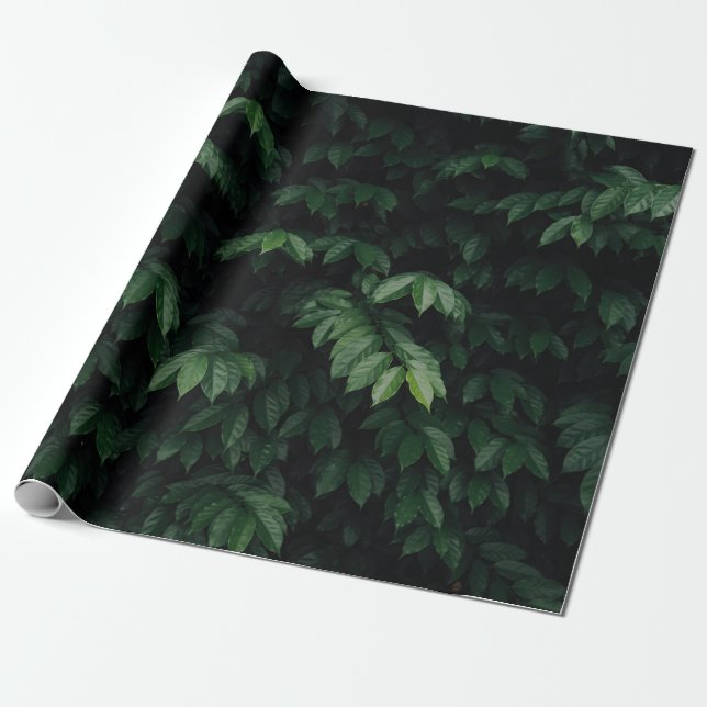 PAPEL DE REGALO ÁRBOL VERDE (Desenrollado)