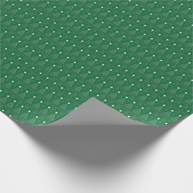Papel De Regalo Árboles de Navidad (Esquina)
