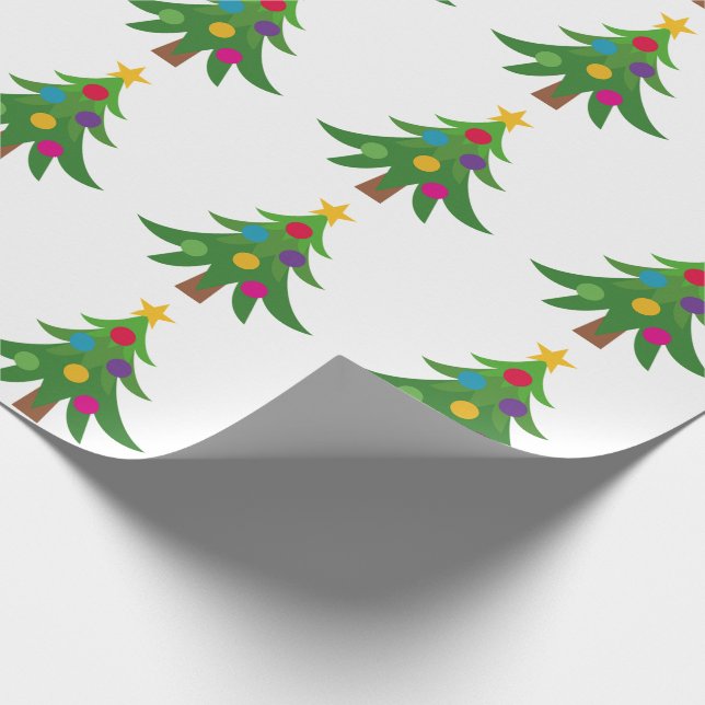 Papel De Regalo Árboles de Navidad (Esquina)