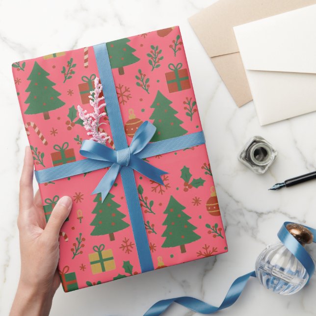 Papel De Regalo Árboles de Navidad Mistletoe Giftboxes (Regalar)