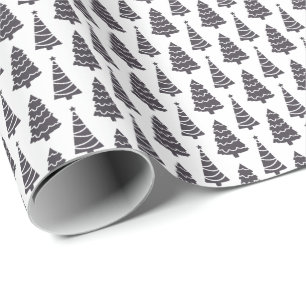 Papel De Regalo Árboles de Navidad modernos y elegantes regalo