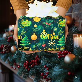 Papel De Regalo Árboles de Navidad y Adornos Personalizados