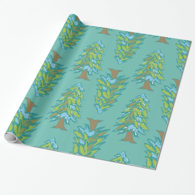 Papel De Regalo Árboles del invierno (Desenrollado)