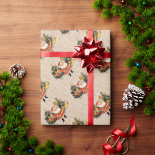 Papel De Regalo Árboles navideños de Santa María