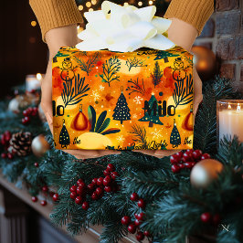 Papel De Regalo Árboles navideños personalizados y niños hombres d