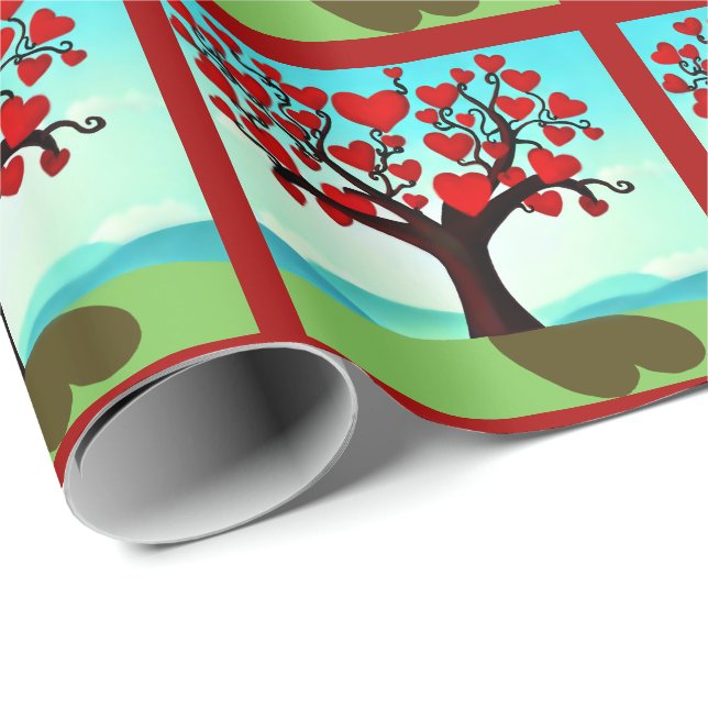 Papel De Regalo Arbre d’amour - tree of love (Esquina del rollo)