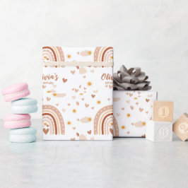 Papel De Regalo Arc en ciel Boheme - 1 an Anniversaire Fille