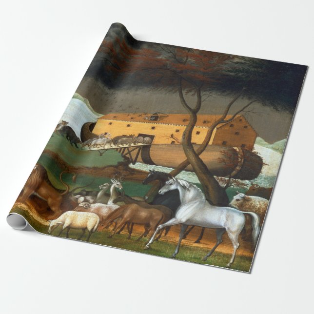Papel De Regalo Arca de Noé de Edward Hicks (Desenrollado)