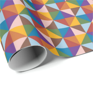 Papel De Regalo Arco arco iris, marrón, rosado y azul