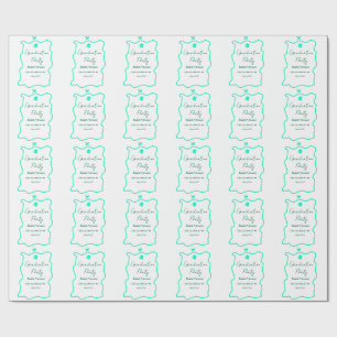Papel De Regalo arco de fiesta de graduación verde pastel frontera