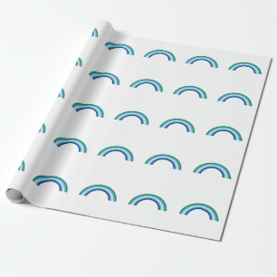 Papel De Regalo Arcoíris Azul Hombre Gay