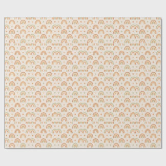 Papel de regalo arcoíris boho