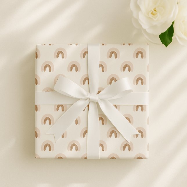 Papel De Regalo Arcoiris de Boho, vivero neutral de género (Subido por el creador)