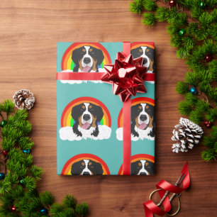 Papel De Regalo Arcoiris de Perro de Montaña de Berna