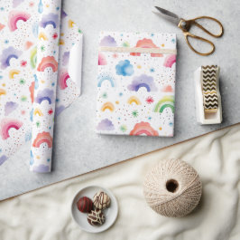 Papel de Regalo Arcoíris, Envoltura de Regalo Colo