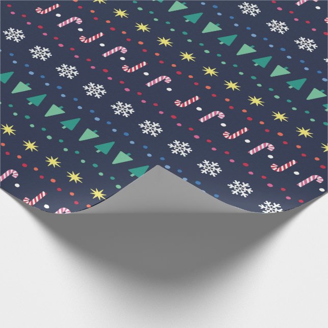 Papel De Regalo Arcoíris Fair Isle de Primary.com (Esquina)