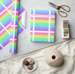 Papel De Regalo Arcoiris geométrico