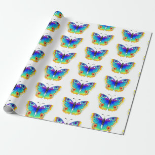Papel De Regalo Arcoiris mariposa Peacock Eye