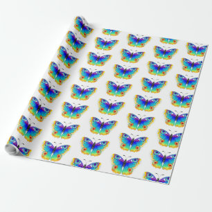 Papel De Regalo Arcoiris mariposa Peacock Eye