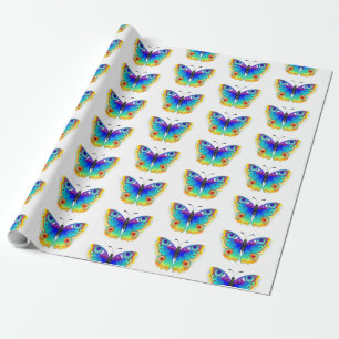 Papel De Regalo Arcoiris mariposa Peacock Eye