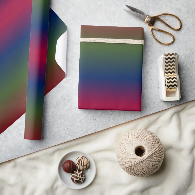 Papel De Regalo Arcoiris oscuro (Artesanía)