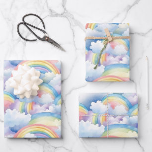 Papel de Regalo Arcoíris, Papel de Envoltura Acuar