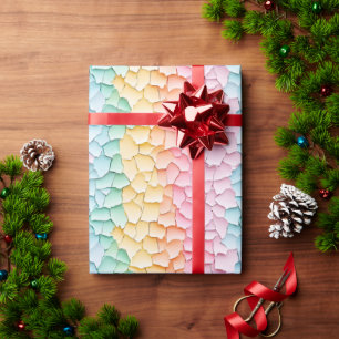 Papel De Regalo Arcoiris pastel