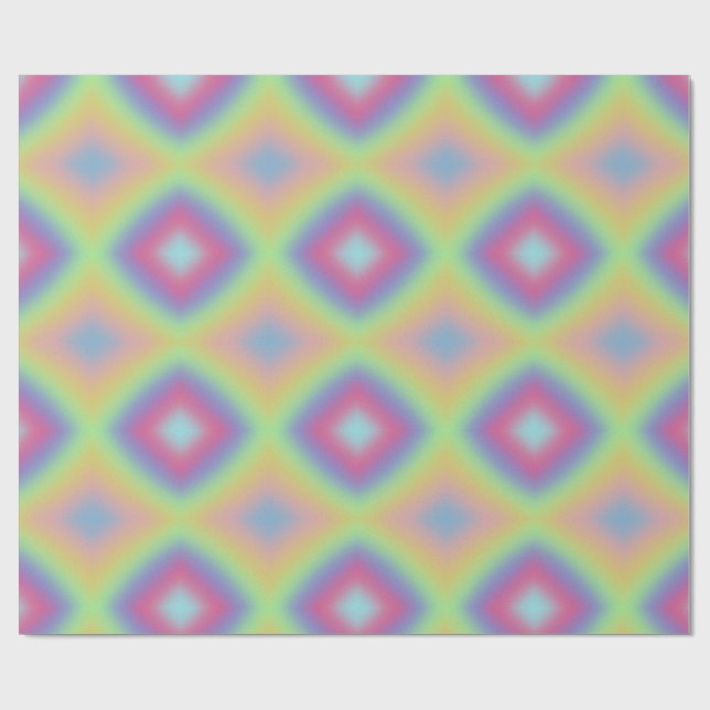 Papel De Regalo Arcoíris Pastel (Superficie plana)