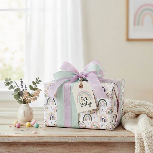 Papel De Regalo Arcoíris pastel adorable  (Subido por el creador)