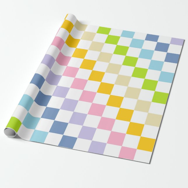 Papel De Regalo Arcoiris pastel bajo control (Desenrollado)